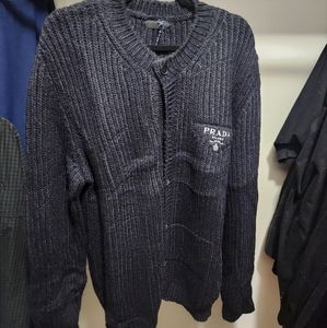 Prada cashgora cardigan sz xl